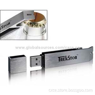 Metal Bottle Opener USB Flash Drive, Comes in Silver, with Low Power Consumption